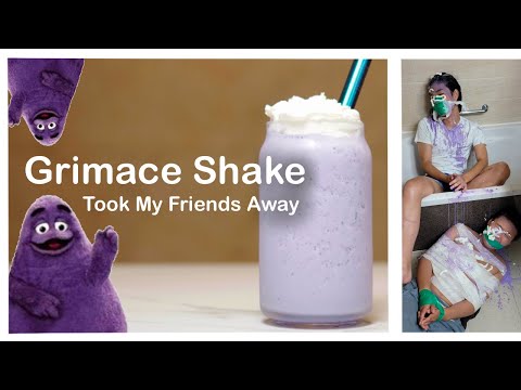 Making Grimace Shake From McDonald's
