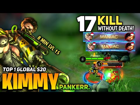 2X MANIAC! Unkillable Kimmy Ultra Fast Farm [ Top 1 Global Kimmy S20 ] By Pankerr - Mobile Legend
