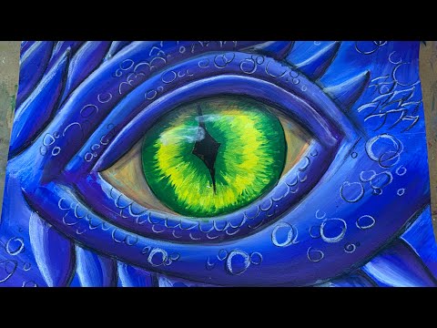 Dragon eye painting TUTORIAL
