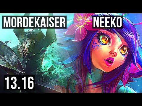 MORDE vs NEEKO (MID) | 1.6M mastery, 700+ games, 8/2/3, Dominating | KR Diamond | 13.16