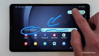 Samsung Galaxy Tab A9: How to record the screen? | screen recording | screen recorder
