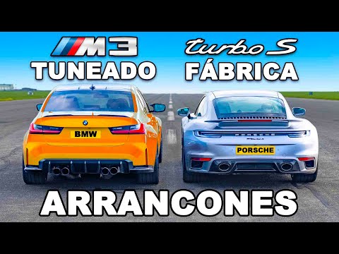 BMW M3 de 750 hp vs Porsche 911 Turbo S: ARRANCONES