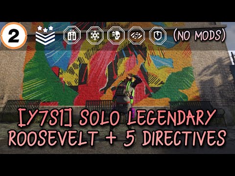 The Division 2 [Y7S1] - SOLO LEGENDARY ROOSEVELT + ALL 5 DIRECTIVES (MODS OFF)