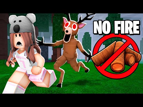 Surviving 99 Nights In The Forest With NO FIRE..