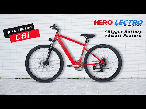 Red bldc hero lectro c8i electric bicycle, battery charging ...