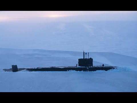 HMS Trenchant surfaces in the Arctic. ICEX2018