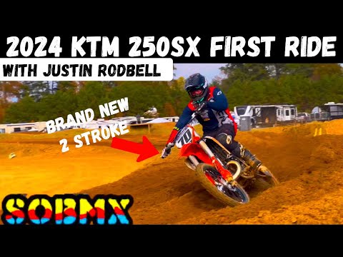 2024 KTM 250 2 Stroke 1st Ride with Justin Rodbell (Fuel Injected with Rev Limiter)