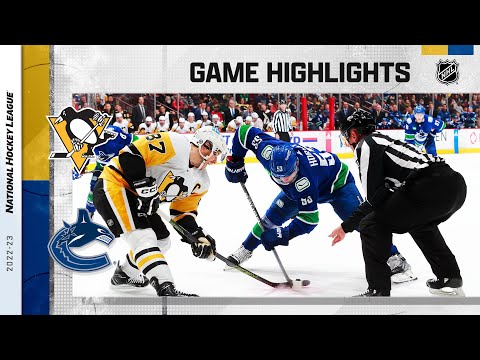 Penguins @ Canucks 10/28 | NHL Highlights 2022