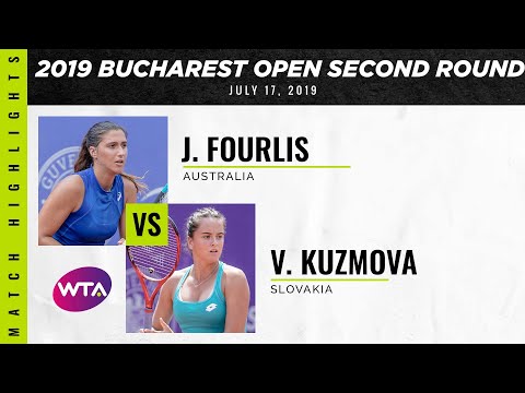 Jaimee Fourlis vs. Viktoria Kuzmova | 2019 Bucharest Open Second Round | WTA Highlights