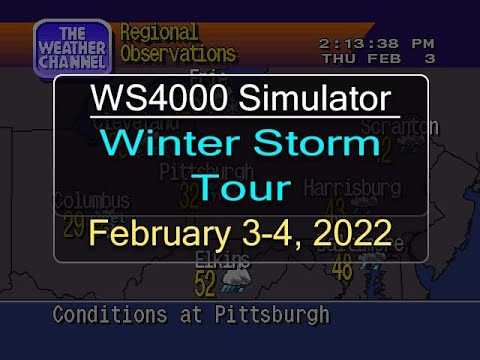 WeatherStar 4000 Simulator - Winter Storm Tour (Feb 3-4, 2022)