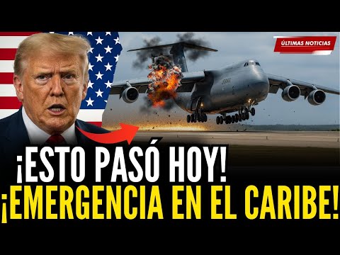 ¡ÚLTIMA HORA! Aterrizaje de Emergencia del Gigante C-5M Super Galaxy en el Caribe