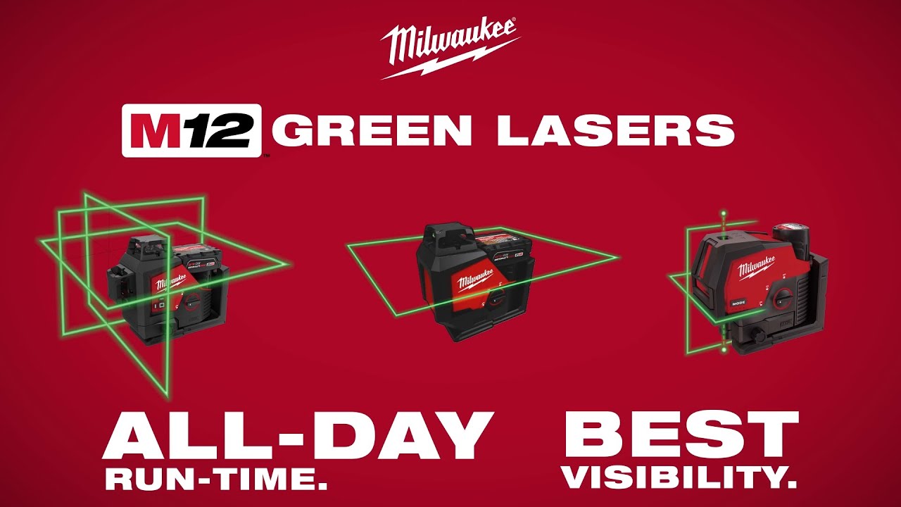 Milwaukee M12 Green Lasers