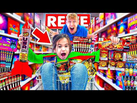 LITTLE BOY buys XXL NEW YEAR'S EVE FIREWORKS (18+)!🧨 shopping spree 2024/2025