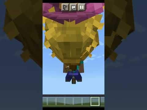 Magic broom fly in Minecraft #shorts #gaming #herobrine #minecraft