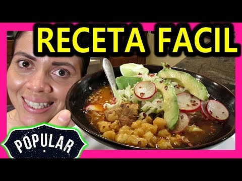 POZOLE ROJO 😍 RECETA FACIL DE POZOLE DE PUERCO ✅