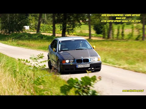 IGOR MACIECHOWSKI / KAMIL DRYGAŚ - Bmw e36c - LETNI SUPER SPRINT Łużna 27-08-2023
