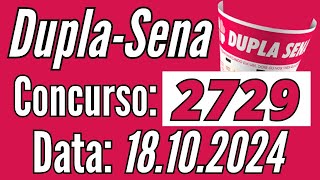 Resultado Dupla Sena, Dupla Sena de hoje 18/10, Dupla Sena de hoje,