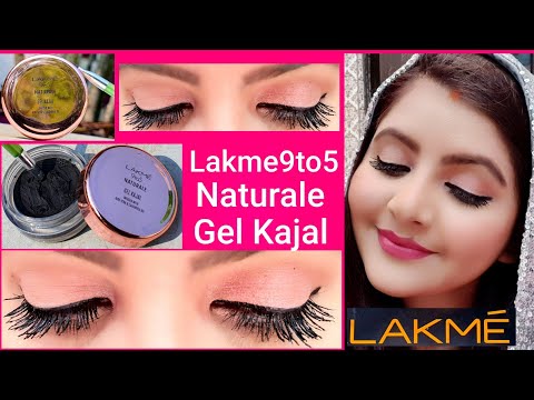 Lakme 9 to 5 Naturale Gel Kajal | how to apply gel eyeliner with brush | RARA | eyeliner tutorial | Video