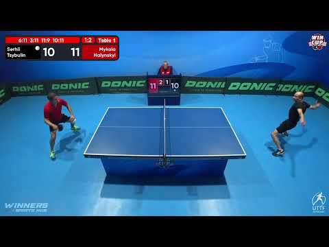 16:00 Serhii Tsybulin 1 - 3 Mykola Halynskyi West 3 WIN CUP 19.10.2022 | TABLE TENNIS WINCUP