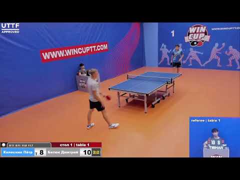 Колесник Пётр 3-2 Батюк Дмитрийй Турнир Восток 4  WINCUP  11.09.21 Прямая трансляция Зал1