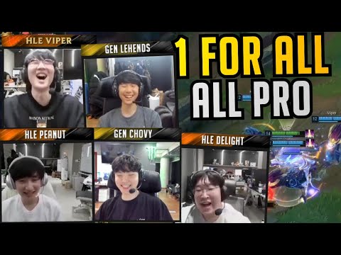 ALL KR PROS One For All - Chovy | Lehends | Viper | Peanut | Delight Stream Highlights (Translated)