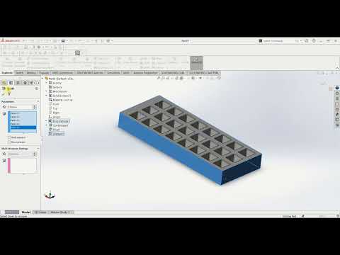 Ice Cube Tray Design | SolidWorks Tutorials
