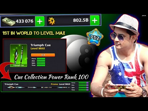 8 Ball Pool Triumph Cue Level Max 🙈 Road to Bali Goa Gajah Cue Level Max 👈