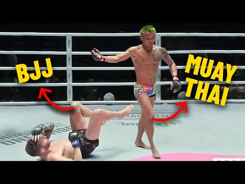 "Get Up" 😳 Muay Thai Star OBLITERATES BJJ Practitioner In MMA Fight