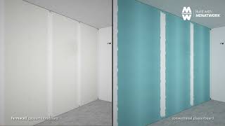 Placile de gips-fibra Fermacell®: Alternative eficiente la zidaria traditionala - fermacell® – placi din fibrogips vs. placi standard din gips-carton