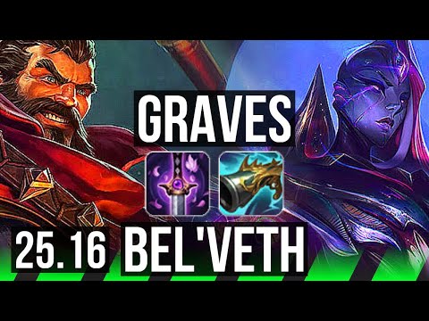 GRAVES vs BEL'VETH (JGL) | Legendary | KR Grandmaster | 25.16