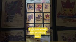 A gift from one of our amazing neighbors #pokemon #packbattle #pokemonteam #pokemonpresents