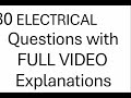 30 Electrical Questions With Full Video Explanations Exam Prep