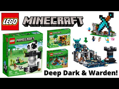 LEGO Minecraft 2023 Set Images (Warden & Deep Dark! Brick Built Panda, Mangrove Swamp + More!)