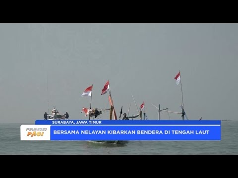 DITPOLAIRUD POLDA JATIM UPACARA HUT RI DI SELAT MADURA