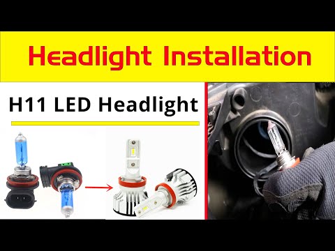 How to Install | Change H8 H9 H11 LED Headlights Bulb Kit Replacement