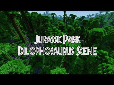 Minecraft Jurassic Park Dilophosaurus Nedry Scene