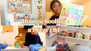 HOW TO TEACH A 1-YEAR-OLD | Homeschool Routine for a 1 Year Old (12-15 Months)