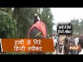 Deputy speaker of Assam assembly Kripanath Mallah falls off an elephant (watch video)