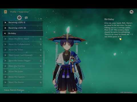 Scaramouche  lines about your birthday is sweet