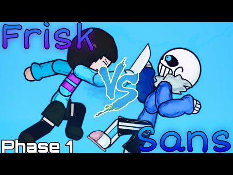 Санс Против Фриск. Undertale. Phase 1. Рисуем Мультфильмы 2