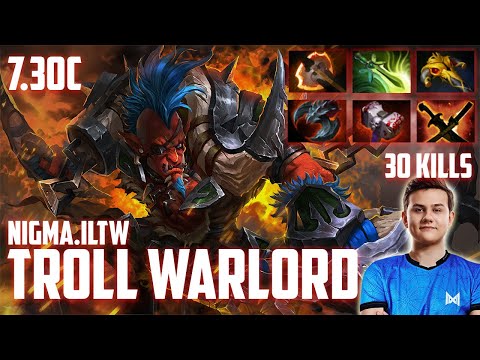 NIGMA.ILTW | TROLL WARLORD | DOTA 2| 7.30C | BEST TROLL WARLORD PLAYER | GUIDE | NEW META |GAMEPLAY|