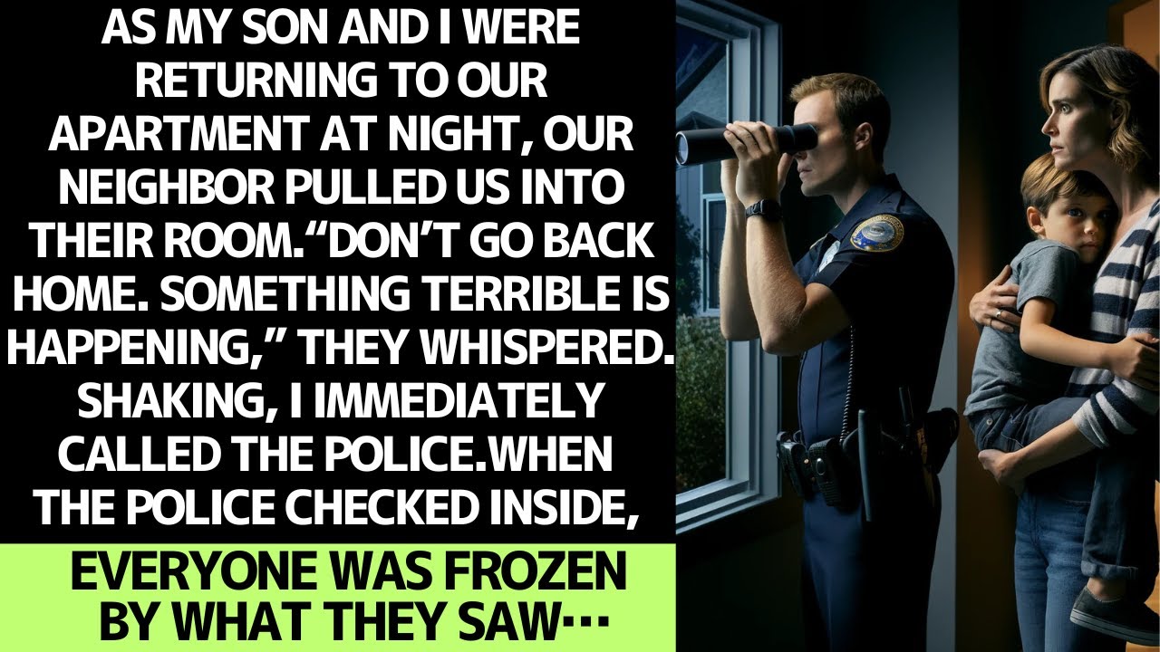 MY NEIGHBOR WARNED ME NOT TO GO HOME—WHAT THE POLICE FOUND LEFT US FROZEN.