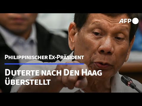 Video Thumbnail: Ex-Präsident Duterte von Philippinen nach Den Haag überstellt | AFP