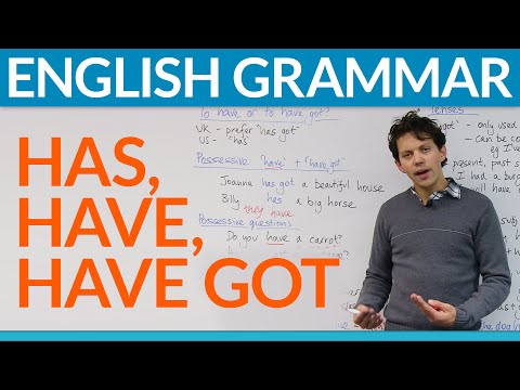 Learn English Grammar: has, have, have got