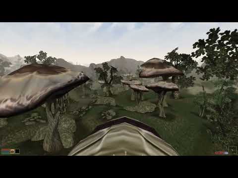 Morrowind Mod - Rideable Silt Striders - A Ride from Seyda Neen to Balmora