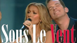 Céline Dion &amp; Garou - Sous Le Vent - Live [On-Screen Lyrics]