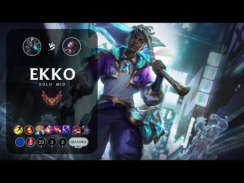 Ekko Mid vs Orianna - EUW Grandmaster Patch 13.3
