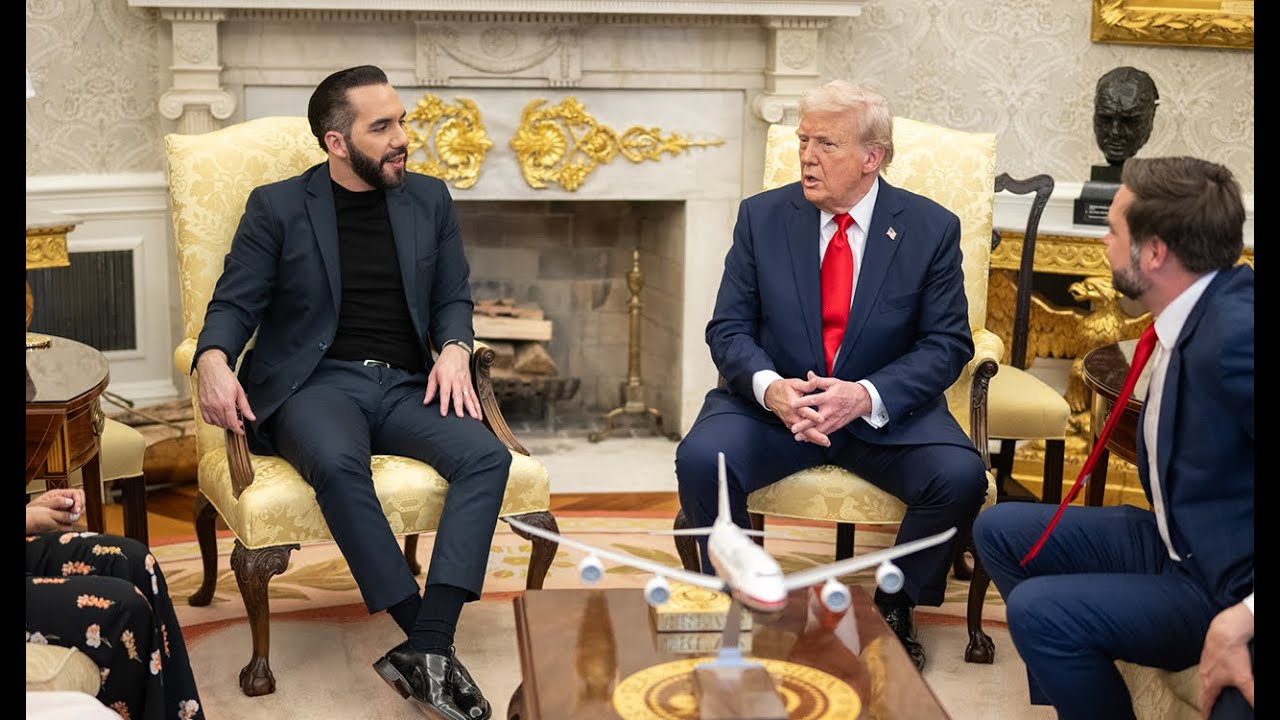 President Trump Participates in a Bilateral Meeting with the President of El Salvador