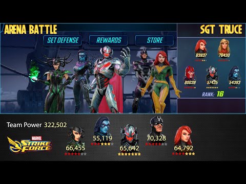 [Arena] vs 332k Captain Marvel-Magneto-Minnerva-Phoenix-Ultron