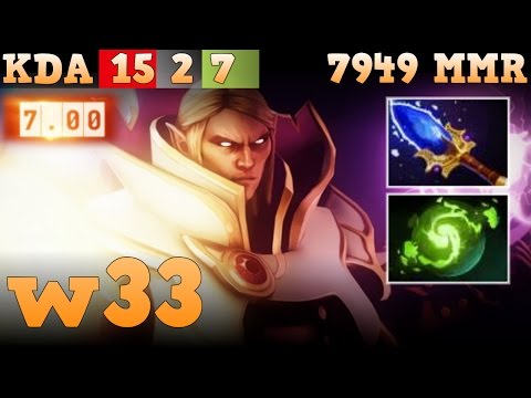 W33 well plays nerfed Invoker - Patch 7.01. Dota 2 Full game.
